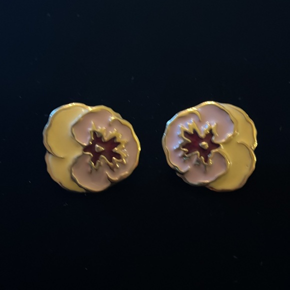 Pink, Purple, & Gold Clip-on Earrings - Picture 13 of 17